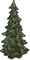 8 Inch Tall Resin Tabletop Spruce Tree Decorative Christmas Figurine